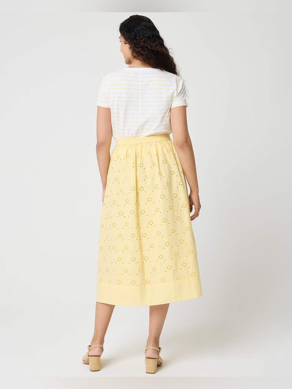 J. Crew Factory - Eyelet midi skirt - Picture 3 of 4